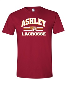AHS Lacrosse Maroon Soft Style Cotton T-shirt - Order due Wednesday,  Thursday, February 29, 2024